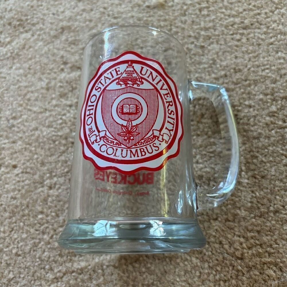 Ohio State Buckeyes Glass Beer Mug